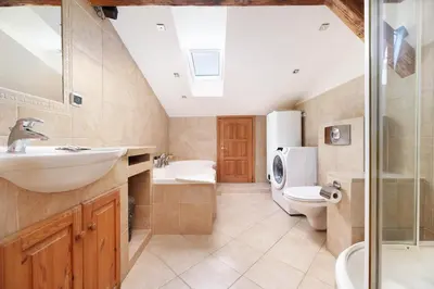 a bathroom with a sink and a toilet and a shower at Karmelicka 34 by Homeprime in Kraków