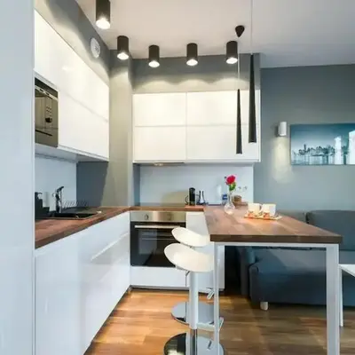 Modern and comfortable with a bedroom