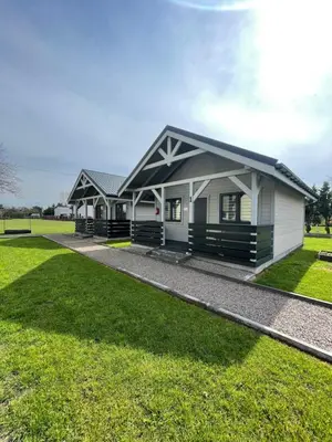 a rendering of a house with a gambrel roof at Brzozowy Zakątek Zator in Zator