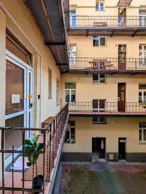 an external view of an apartment building with balconies at Bonerowska 5 by Homeprime in Kraków