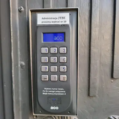 an electronic device is attached to a metal wall at Old Town Apartment, Starowiślna in Kraków