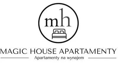 a logo for the magic house apartments apartment no warranty at Magic House Apartament Proszowska 58 II in Bochnia