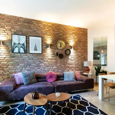 Spacious 3BR apartment with AC in living room