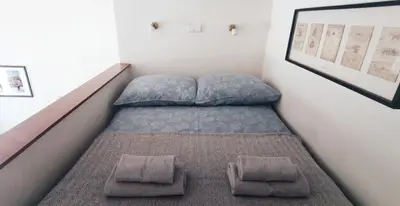 a bed with two pillows in a room at Kraków Wawel Zwierzyniecka in Kraków