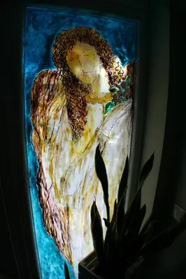 a picture of a rock in a mirror at Apartamenty Siedlisko pod Aniołem in Zubrzyca Górna
