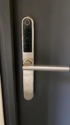 a close up of a door handle on a door at Golden Pearl - Main Square, 100 sqm, 4 rooms in Kraków