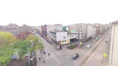 an overhead view of a city street with cars at Starowiślna 52 by Homeprime in Kraków