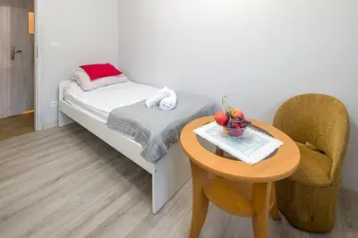 a bathroom with a shower and a toilet at Poczuj się jak u siebie w domu in Kraków