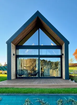 a rendering of a house with a large window at NALAS domki z widokiem in Rabka