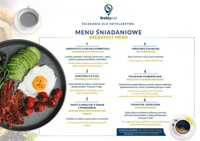 a menu for a mexican restaurant with a plate of food at PANORAMA VIEW by MINT APARTMENT in Kraków