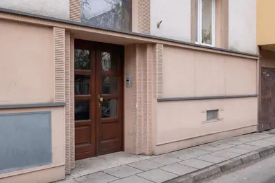 a door on the side of a building at Pet-Friendly & Cozy Studio in Kraków by Noclegi Renters in Kraków