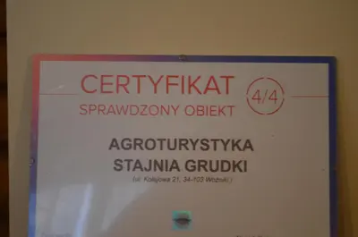 a sign on a wall that reads centyrikatromyochemistry objectynchronous sidx at Gospodarstwo Agroturystyczne Stajnia Grudki Energylandia Zator in Zator