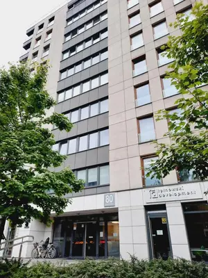 a rendering of the exterior of a building at Apartament z podziemnym parkingiem ulica Wroclawska in Kraków