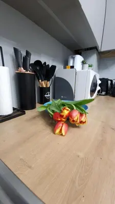 a bunch of vegetables sitting on a kitchen counter at Underground Cave Apartment in Wieliczka