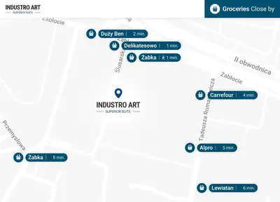 a map of the museum art experience in dublin at Industro Art Zablocie - Balcony - WiFi 1GB - 55