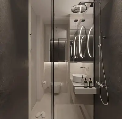 a bedroom with a large bed and a living room at Prestiżowy apartament B in Kraków