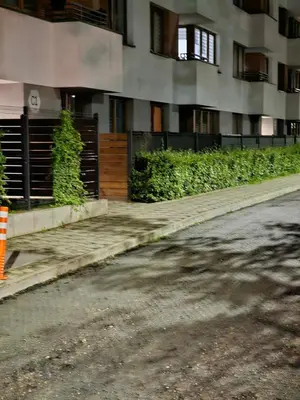 an empty street in front of a building at Premium Vintage Apartament by Krakow Home in Kraków