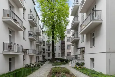 an empty street in an apartment building at Studio for two - Kazimierz District - Starowiślna 43 in Kraków