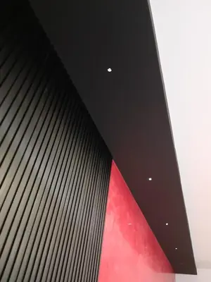 a view of a building with a red light at Apartament Kantego in Olkusz