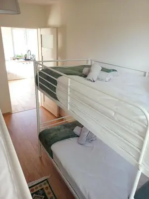 a couple of bunk beds in a room at Gawlasoowka in Inwałd