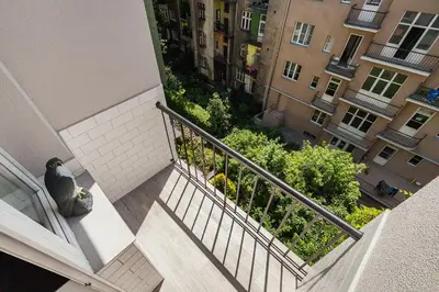 an aerial view of a balcony of a building at Apartment in the Old Town - Karmelicka Street in Kraków