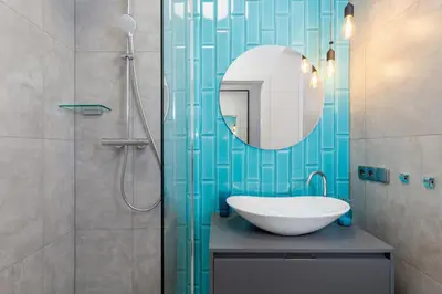 a bathroom with a sink and a mirror at Old Town Apartment with Balcony - Rajska 3 Street in Kraków