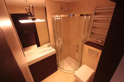 a bathroom with a shower and a sink at Modern Studio Apartments Old Town-Kazimierz in Kraków