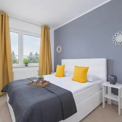 Apartament Rodzinny z 2 Sypialniami & Klimatyzacja by Noclegi Renters