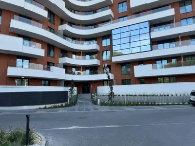 an external view of a building at Apartament z jacuzzi, Wiślane Tarasy in Kraków