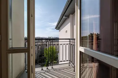 a view from the balcony of a apartment at Horizon Apartments - Luxury Studio, Old Town in Kraków