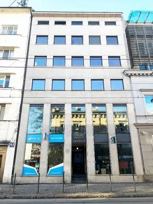 an office building with the entrance to a store at Modern House in Old Town Numero 7 in Kraków