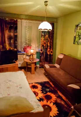 a living room with a couch and a tv at Salt Mine Apartment Bochnia by OTH in Bochnia