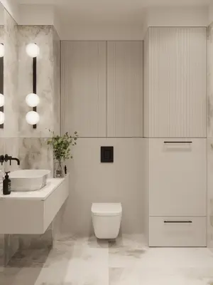a bathroom with a toilet and a sink at Pearl of the city in Kraków