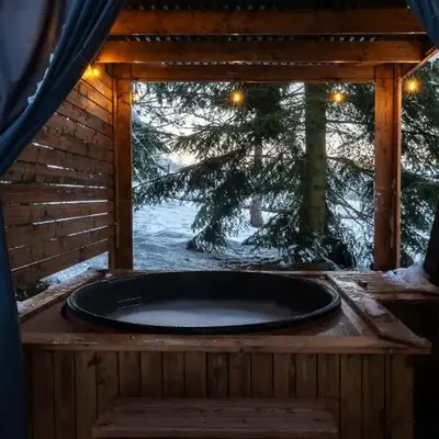 Leśna Sielanka domek z jacuzzi w lesie pod Górą Szczebel RELAX I SPORT
