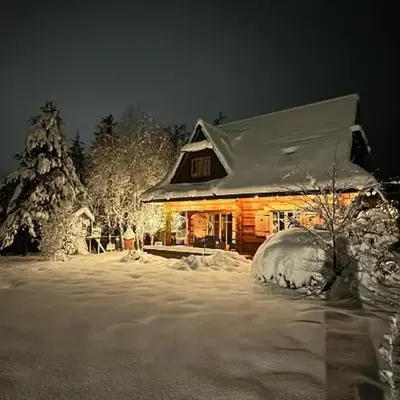 Sękata Chata - drewniany domek z jacuzzi
