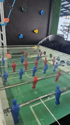 a close up of a game of table tennis at Secret Barn in Michalczowa