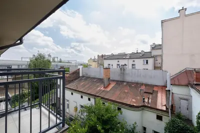 a view from the roof of a building at Dietla Apartament z Klimatyzacją i Balkonem w Centrum Krakowa by Noclegi Renters in Kraków