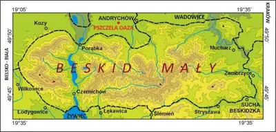 a map with the words field maze on it at Pszczela Oaza in Bulowice