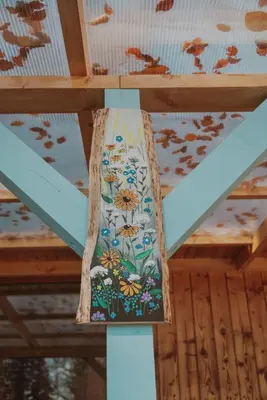 a jacuzzi tub sitting on a wooden deck at Domki pod Halą Krupową - Chata na szlaku in Sidzina
