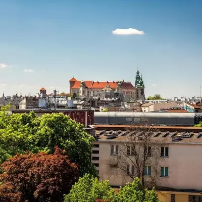 Unique Studio Apartment with 2 balconies with Wawel Castle and city views