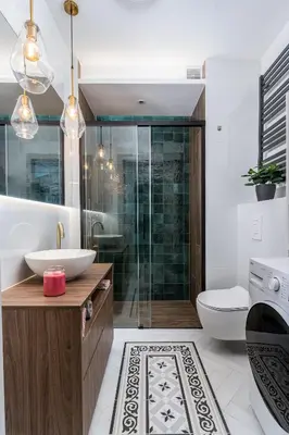 a bathroom with a toilet and a sink and a shower at Apartment Premium with Air Conditioning, city heart in Cracow in Kraków