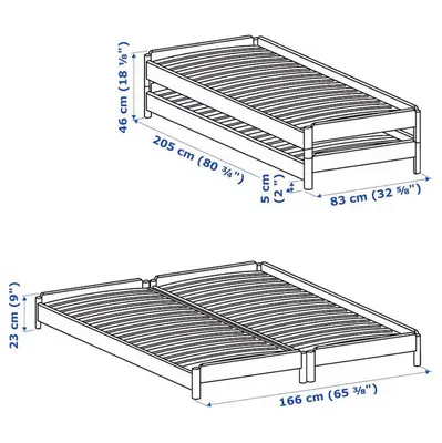 a diagram of a bed frame with aedes at Comfy Corners in Kraków