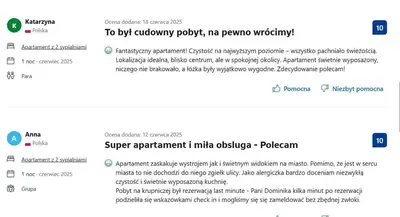 a screenshot of a page of a software website at Krupnicza Apartment by VSI in Kraków