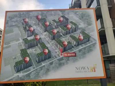 a map of a campus with red apples on it at Quiet in the City Wrocławska in Kraków