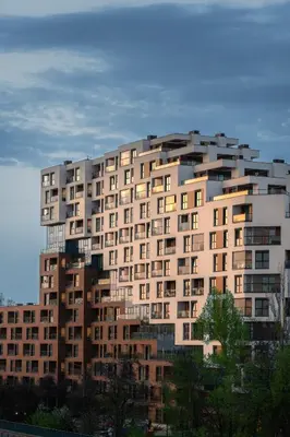 a large apartment building with a lot of windows at Apartamenty Lew Invest obok Rynku Głównego, Parking w cenie in Kraków