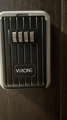 a close up of a metal object with the word viron at Nice time in Hart of Cracow,Gym&Pool&Sauna and free parking in Kraków