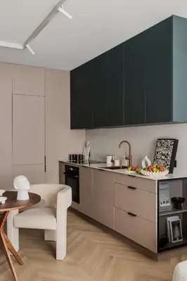 a kitchen with a sink and a counter top at High Line by A11 in Kraków