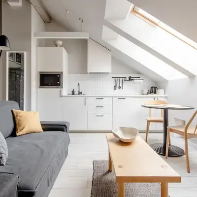 Charming designer attic