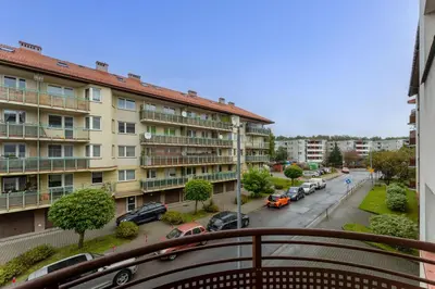 a view from the balcony of a building at Pod Fortem Homely Apartment by BookingHost in Kraków