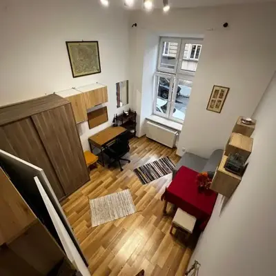 small studio flat with loft